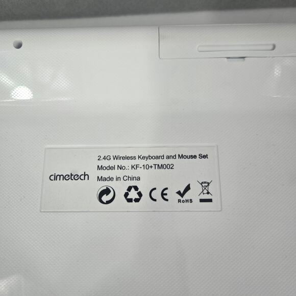 JoyAccess Slim Wireless JKB2B Keyboard & Mouse Combo - Aqua w/White Keys - Picture 8 of 16